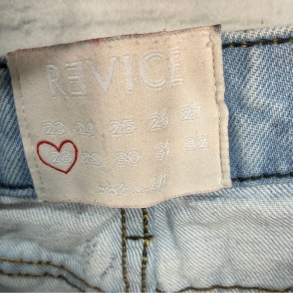 Revice Jeans Ex Boyfriend Colorblock Black Coated Harlow Wash Pants Sz 28 E2 - Picture 10 of 12